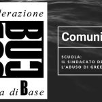 CUB_Comunicato_Scuola_greenpass