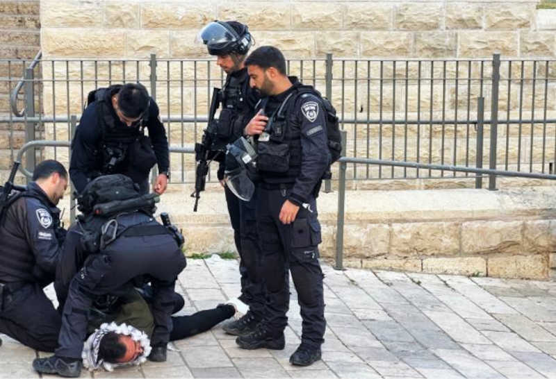 Palestina polizia di Israele arresta un uomo