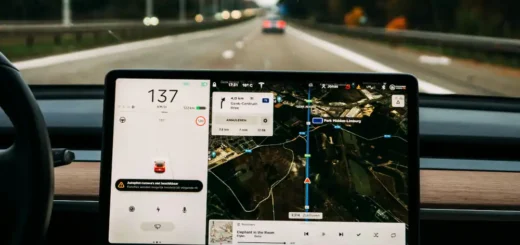 Un autista guida un veicolo su cui è installato un GPS