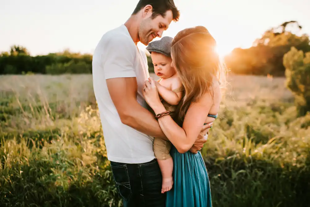 famiglia con bambino